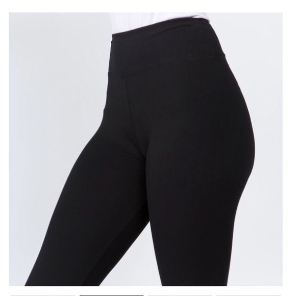 ❄️ One Size 0-14 Soft Black High Waist Leggings - Picture 4 of 6